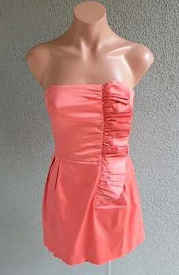 $30 • Buy ❤️ FOREVER NEW Party Strapless Mini Dress Coral Size 8 Buy7=FreePost L043