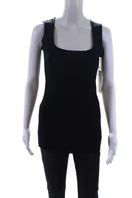 D. Exterior Womens Square Scoop Neck Sleeveless Tank Top Blouse Navy Size XL • $49.99