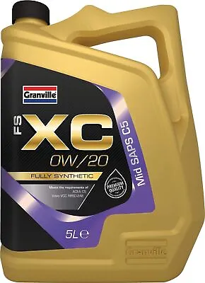 £41.99 • Buy Granville 1067 Performance Fully Synthetic Engine Oil FS-XC 0W/20 5 Litre