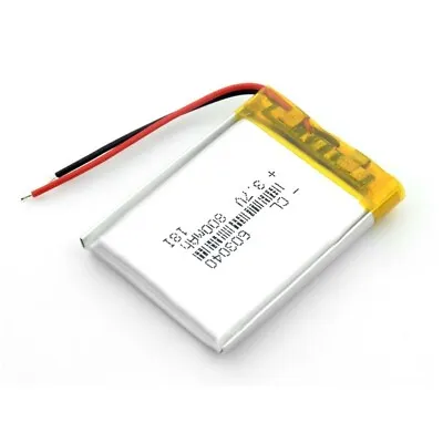 £7.49 • Buy 3.7V 800mAh LiPo 1S Polymer Rechargeable Battery: MP3 GPS Speaker Watch - 603040