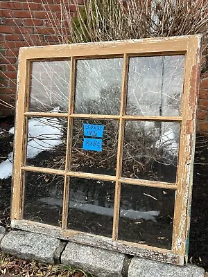 1 -30 X 31 Vintage Window Stressed Top Sash Old 9 Pane Frame 1920  Arts & Craft • $119.99