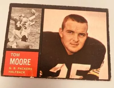 1962 Topps Football Card Singles  - Complete Your Set - Pick Your Card • $1.25