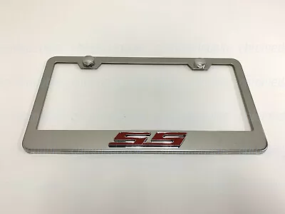 1pc 3D  SS  SUPER SPORT -STAINLESS STEEL Chrome License Plate Frame W/Screw Caps • $19.26