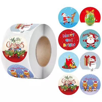 500pcs/roll Merry Christmas Stickers Cute Christmas Labels Tickers For Gift Box • $9.53