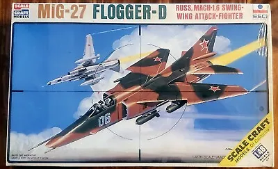 Vintage MiG-27 Flogger-D ScaleCraft 1/48 Scale NIPW Factory Sealed • $24