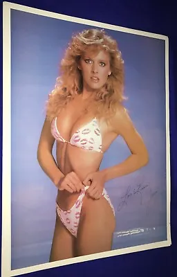 Vintage 1980's Janis Love & Kisses Bikini Girl CARNIVAL POSTER UNUSED 17x23in • $3.49