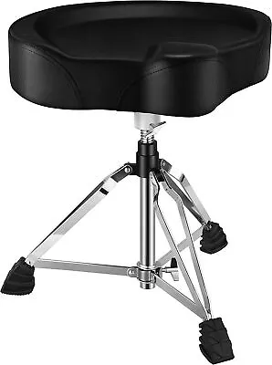 🥁 Donner Motorcycle Style Drum Throne Stool Adjustable Padded Seat Chair • £59.99