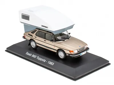 Saab 900 Toppola 1983 Camper RV Diecast Model Car Hachette 1:43 • $83.90