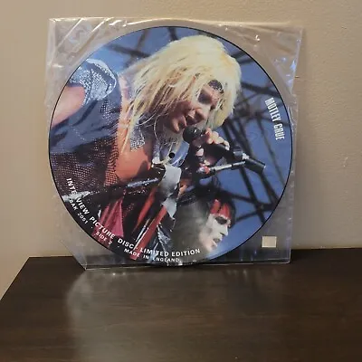 MOTLEY CRUE Interview Picture Disc 12  LP Baktabak UK IMPORT HAIR METAL Record • $60