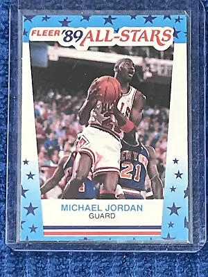 1989-90 Fleer Stickers #3 Michael Jordan From The Pack To The Penny Sleeve • $2.32