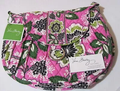 Vera Bradley SADDLE UP Priscilla Pink CROSSBODY Purse SHOULDER Bag HIPSTER NWOT • $44.95
