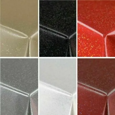 £9.99 • Buy Rainbow Glitter Sparkle Wipe Clean PVC Vinyl Tablecloth Fabric Table Protector