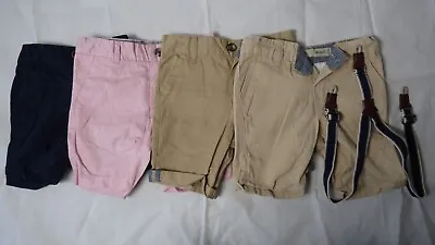 £8.99 • Buy Boys Bundle 4 Chino Trousers Pants Next H M Suspenders Multi Color 2 3 Years 