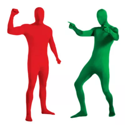 Adult Men Women Cosplay Costume Full Body Suit Invisible Party Outfit Clothes • £18.89