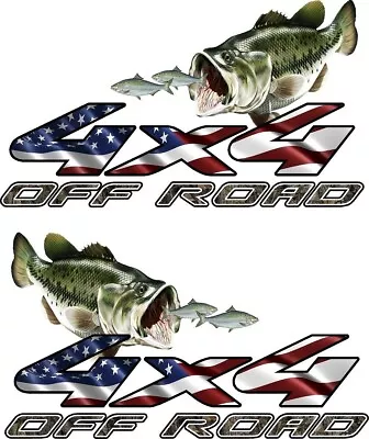 4x4 Truck Offroad Decal Camo Cast Vinyl Bass Shad FordChevDodg 13x7.50 In • $21.99