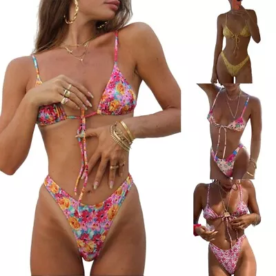 Women Bikini Set Swimwear Two Swimsuits Bathing Suits Unique Style • £10.72