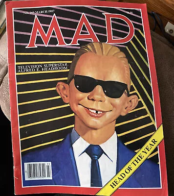 VTG Mad Magazine # 269 March 1987 Max Headroom Celebrity Madballs • $10