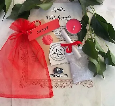 Sex Life Spell Kit  Votive Candle And Bath Magic Wicca Created By A Witch • £4.95