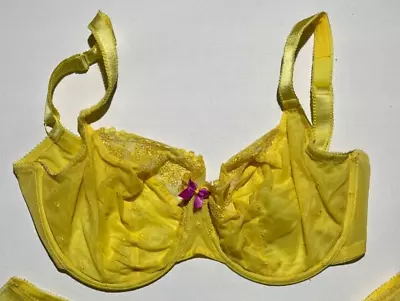 £20 • Buy CLEO By Panache Lucy Balconette Bra 30H Yellow