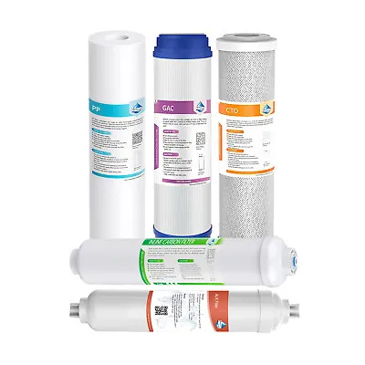 6 Stage Reverse Osmosis System RO Water Filter Sediment Cartridges 6-Month Set • $25.43