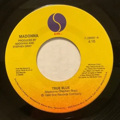 Madonna - True Blue - 1984 7  45 Rpm Free Combine Shipping • $4.99