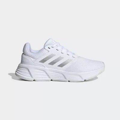 Womens Adidas Galaxy 6 Shoes White Size Uk 4.5 Eu 37 1/3 #E1 • £30