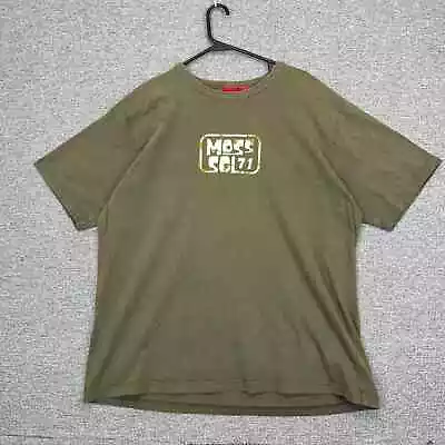 Vintage 90s Y2k 2000s Mossimo Army Green Skate Tee   Moss Sol 71  Xl T-shirt • $24.99