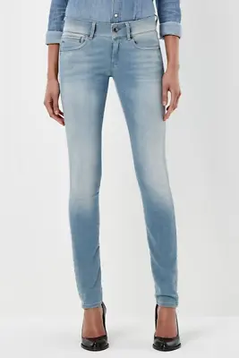 G-Star Midge Cody Mid Skinny Womens Light Aged Jeans Size W32 L32 *REFOFB61-30 • £34.99