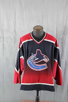 Vancouver Canucks Jersey (VTG) - Alternate Gradient By Koho - Men's 2XL • $87.29