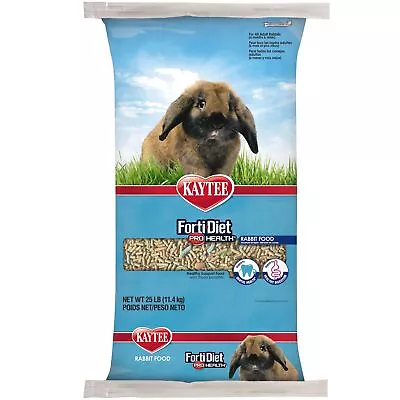 Kaytee (#100502070) Forti-Diet Pro Health Adult Rabbit Food 25# • $38.90