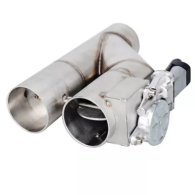 3  76mm Exhaust Control E-cut Out Dual Valve Electric Y Pipe Set Stainless Steel • £72.95