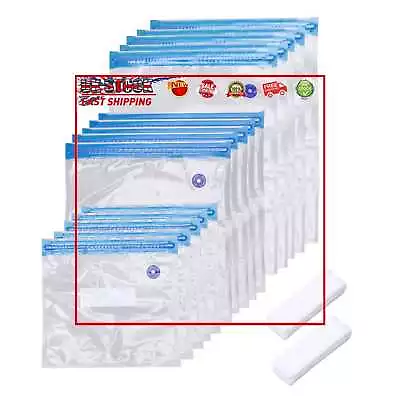 £10.79 • Buy Reusable Vacuum Food Storage Bag Portable Freezer Bags For Sous Vide Cooking