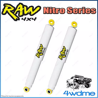 $219.45 • Buy Fits Nissan Navara D40 4WD RAW Rear Nitro Gas Shock Absorbers 2  0-50mm Lift