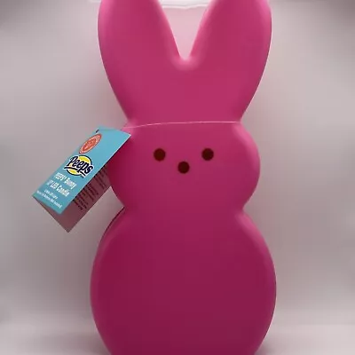 PEEPS Easter Bunny Pink Marshmallow 10  LED Plastic LIGHT UP PEEP! NEW • $18.85