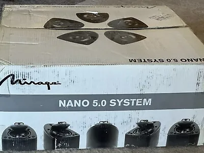 Mirage Nanosat 5.0 BLK Speakers - Excellent Condition • $199