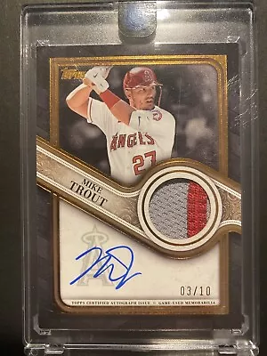Mike Trout 2023 Topps Update Reverence Patch Autograph /10 • $56