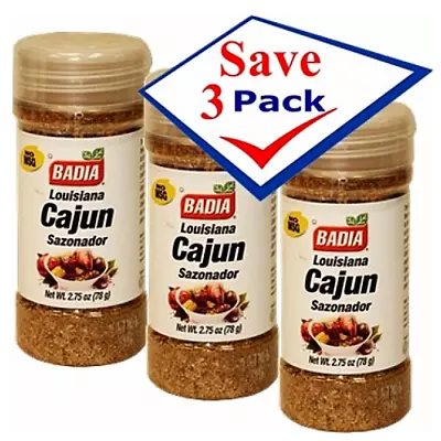 $11.89 • Buy Badia Cajun Louisiana  Spice 2.75 Oz Pack Of 3