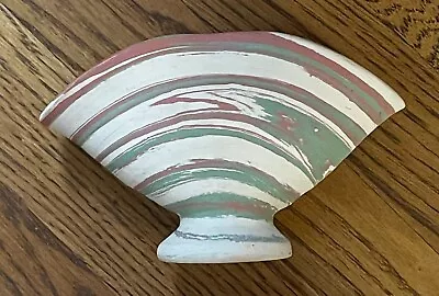 1940s Florida Art Pottery 3.75  Fan Vase Henry Graack Silver Springs Mission VTG • $16