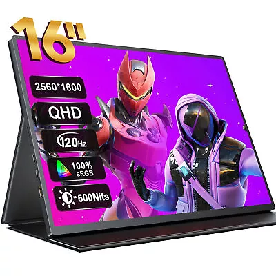 $299.99 • Buy UPERFECT 16  2560*1600 2K Portable Monitor 120Hz Gaming Monitor Switch Display