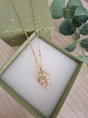 Pendant Necklace 24k Gold Plated Hypoallergenic Length 45cm  • £5