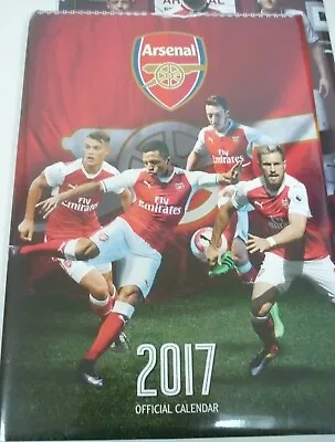 £10 • Buy Arsenal Fc Official 2017 Calendar - Rare - Large Size A3 - New Sealed