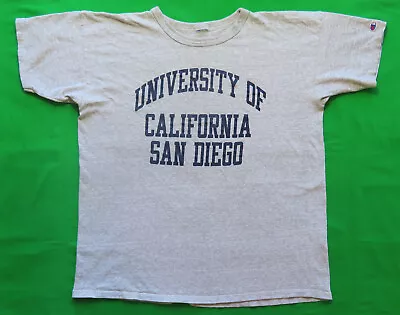 University Of California San Diego Vintage T Shirt 80's Champion Athletic Rayon • $65