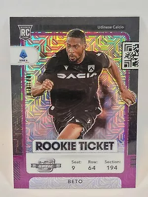 2021-22 Contenders Optic BETO Rookie Ticket Purple Mojo Prizm 299 Udinese • $3