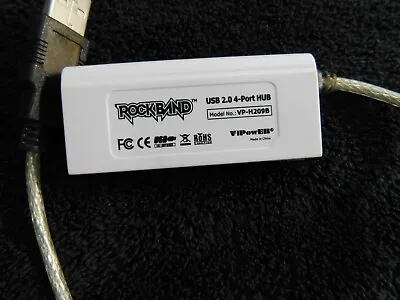 Rock Band Xbox 360 Wii PS2 PS3 USB 2.0 4 Port Hub ViPowER VP-H209B Dongle • $11.95