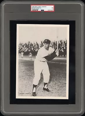 PSA GRADED 1960 Team Issue Mickey Mantle Yankees Picture Pack Baseball Photo • $349