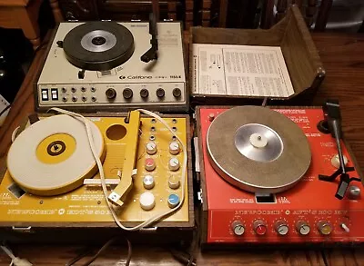 Vintage Record Player Lot. Newcomb Califone. For Parts Repair. EDT-S AVT-S. • $130