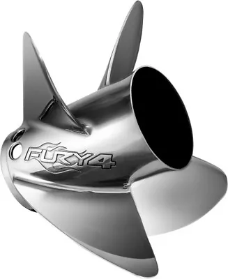 Mercury Fury 4 Propeller 4Blade SS 14.5Dia 25P RH Comp Serie 48-8M0151280 NO HUB • $999.95