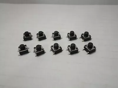 10x Pack Lot 6 X 6 X 6 Mm Push Touch Tactile Momentary Micro Button Switch SMD • $10.83