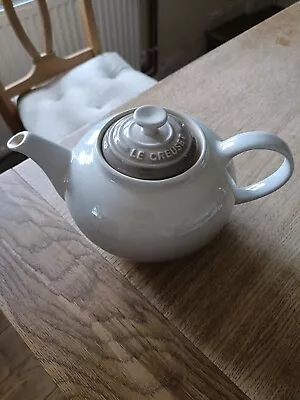 ⭐Lovely LE CREUSET Stoneware Classic Teapot 1.3L Nutmeg Excellent UNUSED • £35