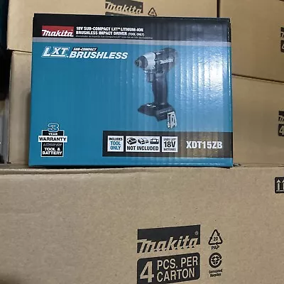 Makita XDT15ZB 18V Lithium Ion Sub-Compact Cordless Impact Driver- TOOL ONLY • $65